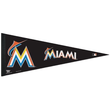 MLB Miami Marlins WCR45093622 Carded Classic Pennant, 12" x 30