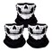 ZKSM 3 PCS Skull Mask Breathable Skull Face Masks Black Seamless Skull Balaclava Mask for Motorcycle Bike Hiking Ski Halloween Outdoor Riding