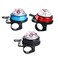 LIOOBO 3 Pcs Bicycle Accessories Ring Loud Sound Mini Thumb Bike Cycling Horn Loud Handlebar Bell Navigator Bicycle Bell with Compass