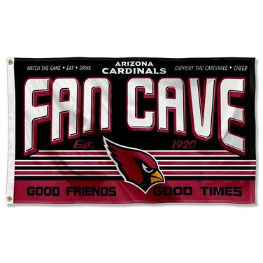 WinCraft Arizona Cardinals Fan Man Cave Banner Flag