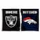 WinCraft Raiders and Broncos House Divided Flag Rivalry Banner