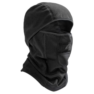 Mens Balaclava Winter Ski Face Mask Breathable Windproof Thermal for Motorcycle Riding Cycling in Cold Weather Black