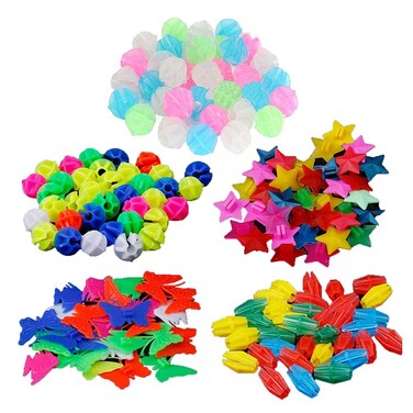 LIOOBO 170pcs Bicycle Spokes Bead Bike Ornament Bicycle Spoke Beads Luminous Bicycle Beads Bike Wire Light Mountain Bike Spokes Bike Wheel Spoke Beads Bike Wheel Clip Baby Car Round