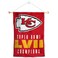 Kansas City Chiefs Super Bowl LVII 2022 2023 Champions Banner Window Wall Hanging Flag with Suction Cup