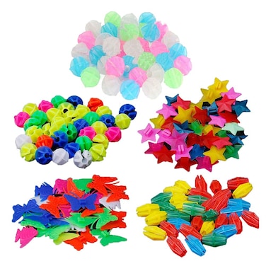 LIOOBO 170 Pcs Bicycle Beads Bicycle Wheel Spokes Luminous Plastic Clip Beads for Bikes Bicycles Decor