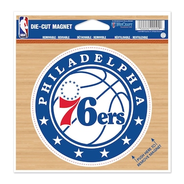WinCraft NBA Philadelphia 76ers Die Cut Magnet, 4.5" x 6