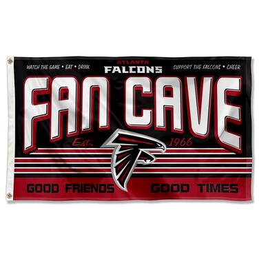 WinCraft Atlanta Falcons Fan Man Cave Banner Flag