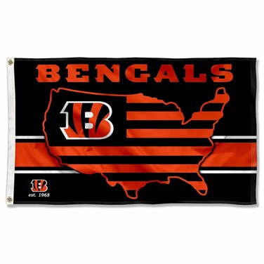 WinCraft Cincinnati Bengals Nation USA American Country 3x5 Flag