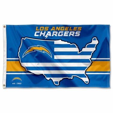 WinCraft Los Angeles Chargers Nation USA American Country 3x5 Flag