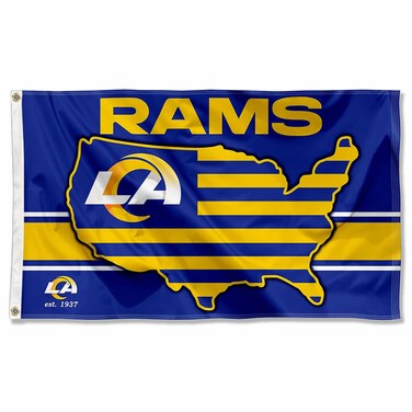 WinCraft Los Angeles Rams Nation USA American Country 3x5 Flag