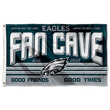 WinCraft Philadelphia Eagles Fan Man Cave Banner Flag