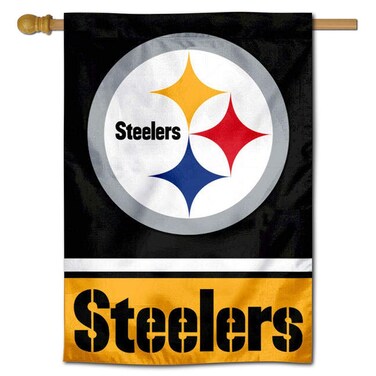 WinCraft Pittsburgh Steelers Two Sided House Flag