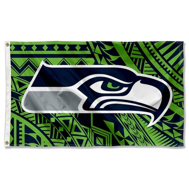 WinCraft Seahawks Samoan Pattern 3x5 Grommet Flag