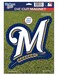 MLB Milwaukee Brewers 82797010 Die Cut Logo Magnet, Small, Black