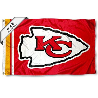 WinCraft KC Chiefs 4 ft x 6 ft Foot Flag