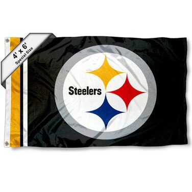 WinCraft Pittsburgh Steelers 4 ft x 6 ft Foot Flag