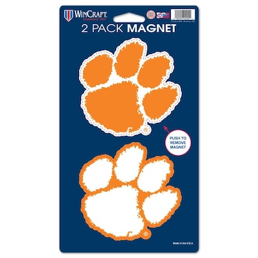 WinCraft NCAA Clemson University WCR29065014 Magnets (2 Pack), 5" x 9