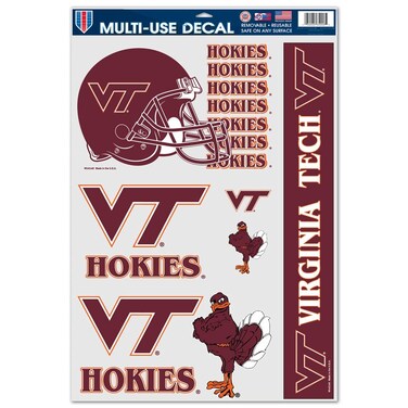 Wincraft NCAA Virginia Tech 53481081 Multi Use Decal, 11" x 17