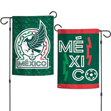 WinCraft Mexican National Soccer Garden Flags 2 Sided 12.5" x 18
