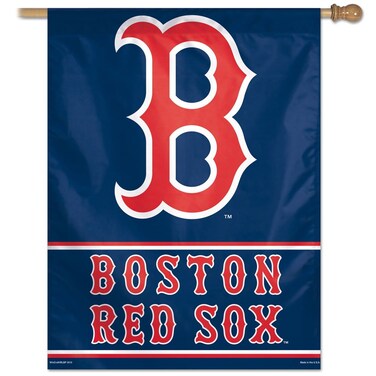 Wincraft MLB Boston Red Sox 79714010 Vertical Flag, Small, Black