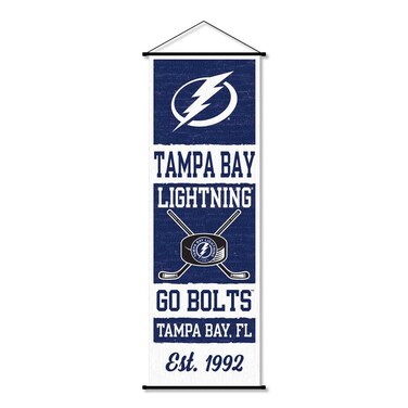 Tampa Bay Lightning Banner and Scroll Sign