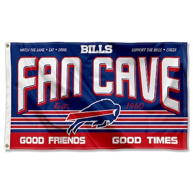 WinCraft Buffalo Bills Fan Man Cave Banner Flag