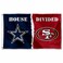 WinCraft Cowboys and 49ers House Divided Flag Rivalry Banner