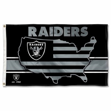 WinCraft Las Vegas Raiders Nation USA American Country 3x5 Flag