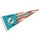 WinCraft Miami Dolphins Nation USA Americana Stars and Stripes Pennant Banner Flag