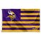 WinCraft Minnesota Vikings USA American Nation Stripes 3x5 Grommet Flag