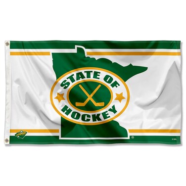 WinCraft Minnesota Wild State of Hockey 3x5 Feet Banner Flag