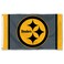 WinCraft Pittsburgh Steelers Blackout Sideline Flag Outdoor Indoor 3x5 Foot Banner