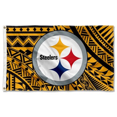 WinCraft Pittsburgh Steelers Samoan Pattern 3x5 Grommet Flag