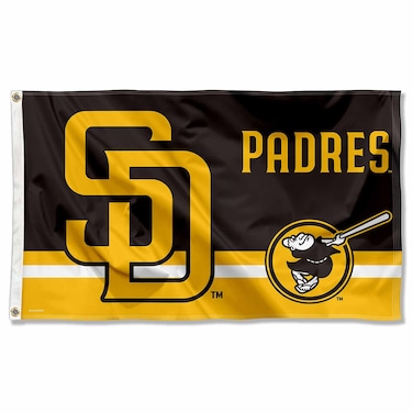 WinCraft San Diego Padres Logo Insignia 3x5 Foot Grommet Banner Flag