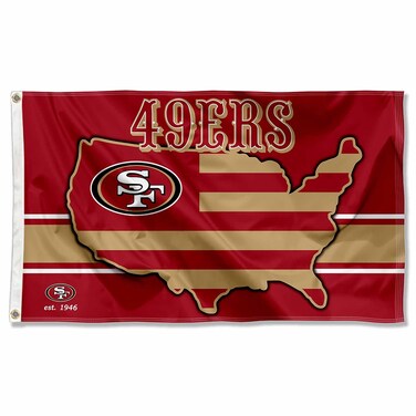WinCraft San Francisco 49ers Nation USA American Country 3x5 Flag