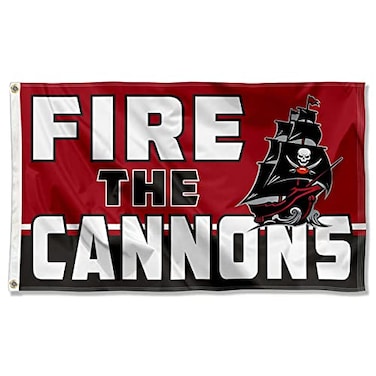 WinCraft Tampa Bay Buccaneers Fire The Cannons 3x5 Outdoor Flag