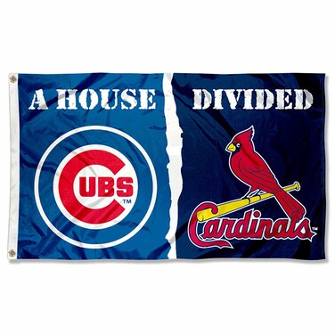 WinCraft Chicago Baseball and St. Louis House Divided Flag