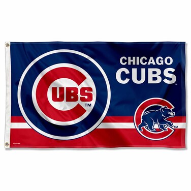 WinCraft Chicago Baseball Logo Insignia 3x5 Foot Grommet Banner Flag