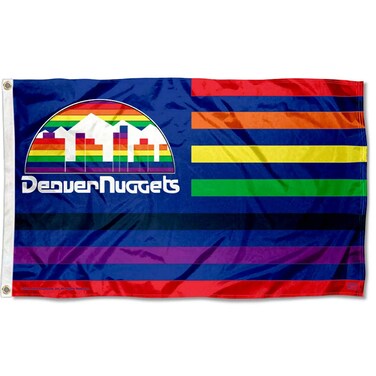 WinCraft Denver Nuggets Nation Skyline Logo 3x5 Flag