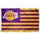 WinCraft Los Angeles Lakers Americana Stripes Nation 3x5 Flag