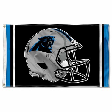 WinCraft Carolina Panthers New Helmet Grommet Pole Flag