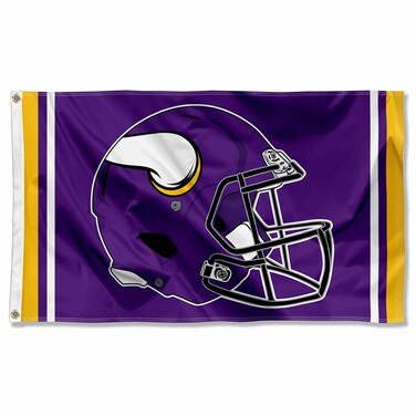 WinCraft Minnesota Vikings New Helmet Grommet Pole Flag