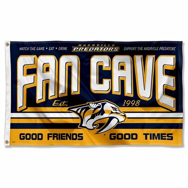 WinCraft Nashville Predators Fan Man Cave Banner Flag