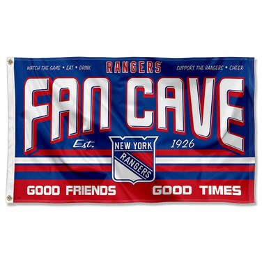 WinCraft New York Rangers Fan Man Cave Banner Flag