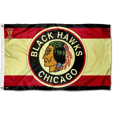 WinCraft Chicago Blackhawks Vintage Throwback Flag