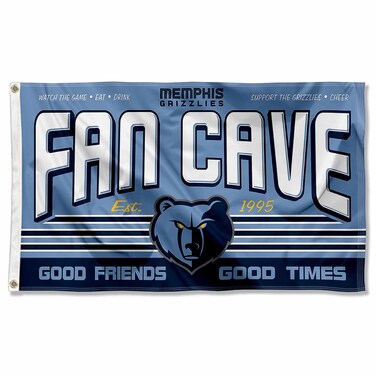 WinCraft Memphis Grizzlies Fan Man Cave Banner Flag