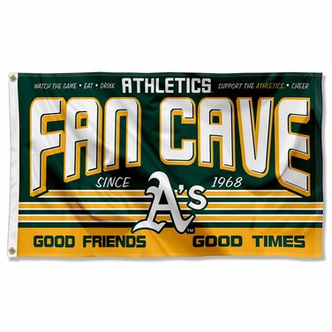 WinCraft Oakland Athletics Fan Man Cave Banner Flag