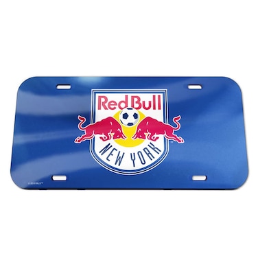 Wincraft Soccer New York Red Bulls Crystal Mirror License Plate, Black