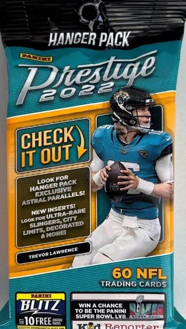 2022 Panini Prestige Football Hanger Pack Trading Cards