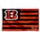 WinCraft Cincinnati Bengals USA American Nation Stripes 3x5 Grommet Flag